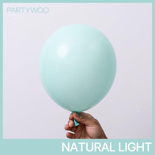 Image of PartyWoo Teal Balloons 140pcs Different Sizes Pack of 18 12 10 5 Inch Turquoise Balloon Arch Kit for Baby Shower Gender Reveal Wedding Engagement Birthday Pool Tea Party Decorations Blue-Q03