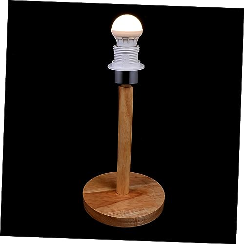 Culot d ampoule E27 base lumineuse decorative en bois pour lampe table