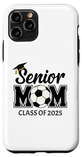Coque pour iPhone 11 Pro Maman de football senior, joueur de football classe de 2025 équipe maman