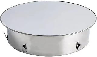 Beekeg Chimney Hole Cover, Chimney Cover, Pipe Cover Cap, Flue Pipe/Stove Pipe Closure for Universal Stove Pipes, Stove Hole Cover for Pipes, Fireproof Stainless Steel Oven Pipe Cover (DN 80 mm)