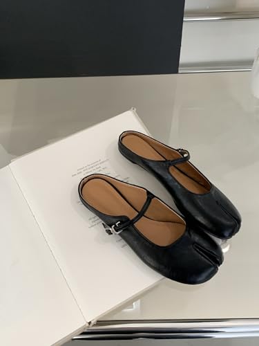 Tabi Shoes Mary Jane Mules Flats for Women Split Toe Strips Slip-On Slides Convenient Breathable Comfortable Casual Round Toe Retro Slippers Spring Summer Fall Back to School2