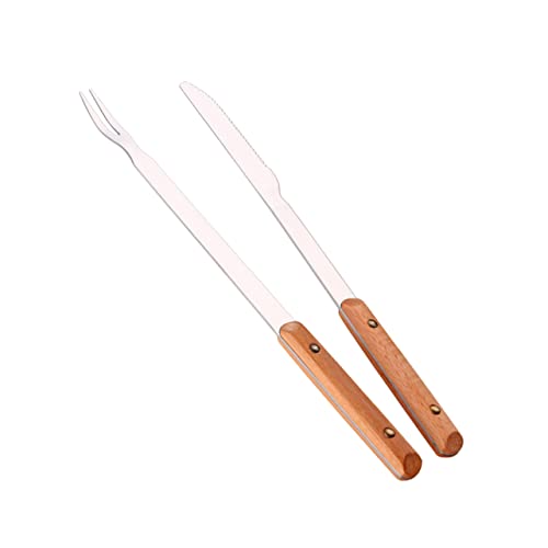 HANABASS 6 Peças Garfo Para Carnes De Aço Espeto Inoxidável Assar Vara Grelha Artesanato Pão/Churras