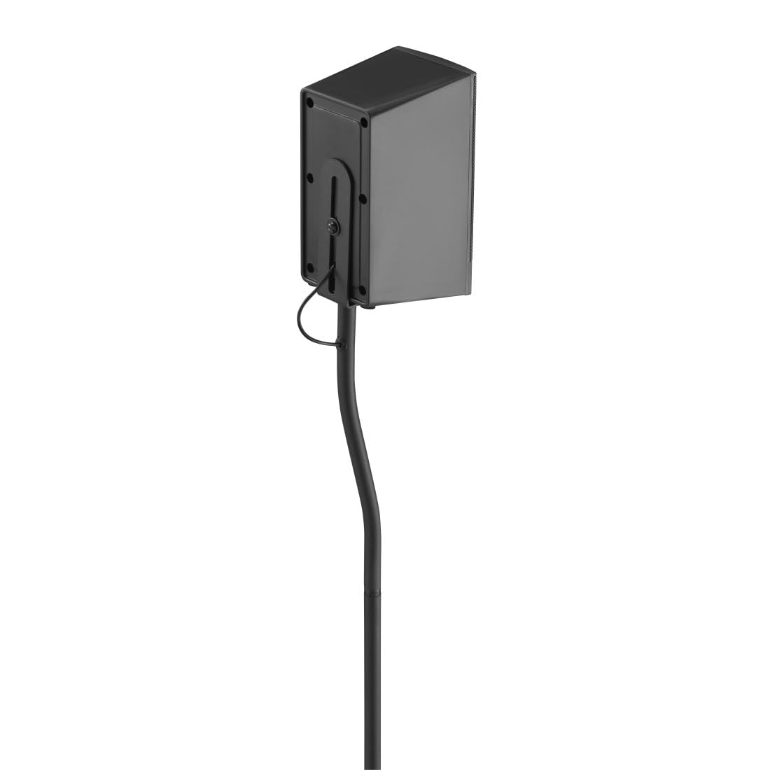 Hama Supporto per altoparlante, regolabile in altezza, set di 2 (per mini altoparlanti, altoparlanti posteriori in sistemi surround, con guida per cavi, supporto per altoparlante universale,