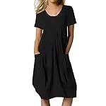 Cotton-and-Linen-Women-Plus-Size-Print-Daily-Casual-Short-Sleeve-Vintage-Bohemian-V-Neck-Maxi-Dress