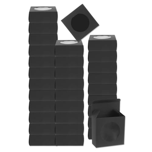 Boîtes d'emballage pour savon et pâtisseries en kraft noir pour événements lot de 32