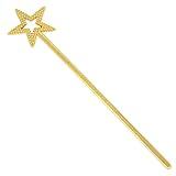 GIYOMI Star Wand,13 Inches Gold Fairy Princess Angel Wand Sticks for Girls Costume Birthday Party Wedding Halloween Christmas Cosplay