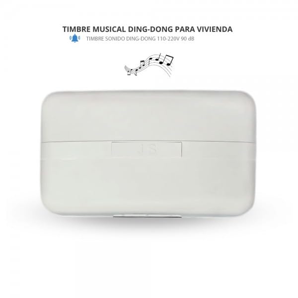 Bilake Timbre para casa 220V | Timbre de la Puerta | Timbre para casa con Cables | Timbre para casa Potente 80dBa | Zumbador eléctrico