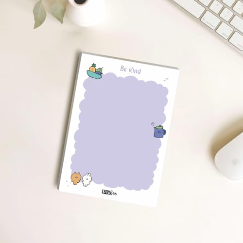 Image of PAPBOO Easy to carry Cute A6 Size Tear-off Notepads,90 Sheets,100 GSM, Gift(Be Kind)