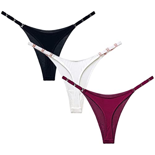 LZH FILTER Sexy Dos en T String Ficelle pour Femme Invisible sous-vêtements Tanga sans Couture Culottes Lot de 3 Cover