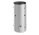 Calentador vertical Calentador de agua con gran depósito de 200 l, no esmaltado.