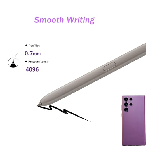 Image of S24 Ultra S Pen for Samsung Galaxy S24 Ultra Stylus Replacement, Violet | WithBluetooth, S24 Ultra Stylus S Pen Replacement for Samsung Galaxy S24 Ultra Stylus, EJ- PS928BJEGUS, 4096 Levels Pressure