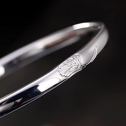 Bracelet s999 Pur Brillant pour femme au fini éclatant de style jonc ouvert