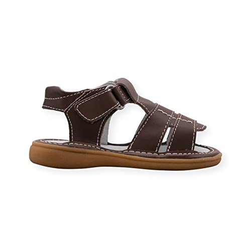 Image of Wee Squeak Toddler Squeaky Sandals with Removable Squeaker in Fun Styles & Colors for Boys and Girls