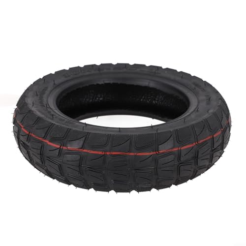 10 Inch Electric Scooter Tire 10x2.50 Tubeless Black Rubber Off Road Skateboard Wheel Replacement Heavy Duty for Durable for Long Lasting Use