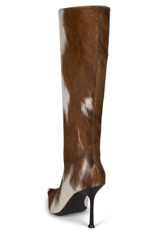 Knee High Boots for Women Cowprint Pointed Toe Stiletto High Heels Fashion Dressy Party4