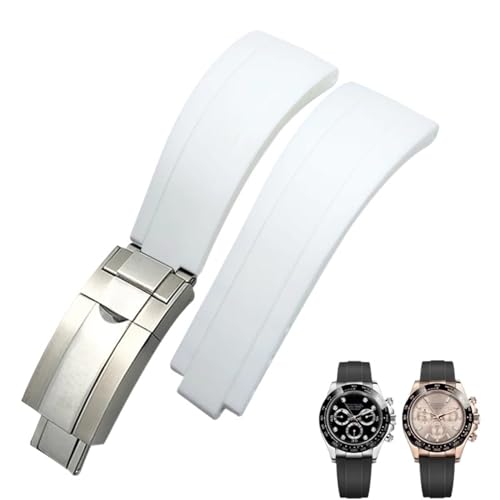 Bracelet caoutchouc montre Rolex 21 mm silicone Yacht Master petit poignet
