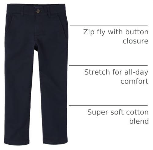 Image of The Children's Place Boys Stretch Skinny Chino Pants,New Navy Single,6H