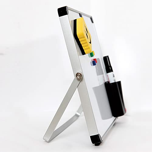Tableau blanc magnétique double face portable et effaçable à sec