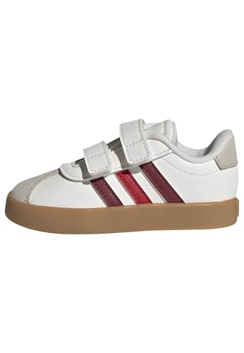 Image of adidas Boys Vl Court 3.0 Slip On Sneakers Shoes Casual - Pink, White