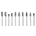 AHYYLKLPER 10 Pcs Double Cut Carbide Rotary Burrs Fits Die Grinder Drill Compatible with Woodworking,Drilling Metal Carving Engraving Polishing Hand Tool Accessories