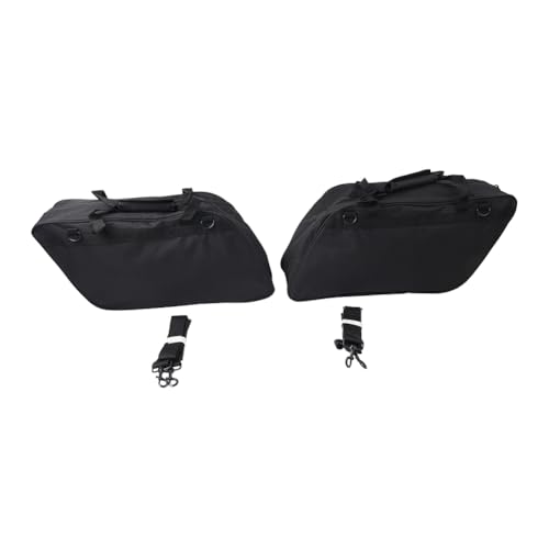 Bacar Powersports Bolsas para Silla Bolsa de Viaje Negra XJ57-QB-3Y3D para Harley para Modelos Touring para Road King con bolsas rígidas 1 Par miniatura 2