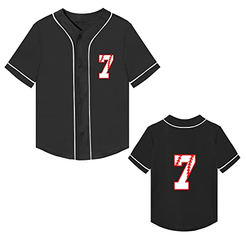 Yuji Itadori Kids Baseball Birthday Shirt 7th 8th 9th 10th Year Old Toddler Boys Girls Shirts Birthday Clothes