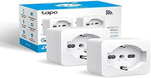 Tapo P105 (2-Pack) Italian Smart Socket, WiFi Smart Plug, Voice Control, Compatible with Alexa and Google Home, Remote Control via Tapo App, Pre-Code Time