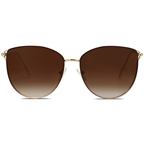SOJOS Mirrored Flat Lens Fashion Sunglasses for Women SJ10853