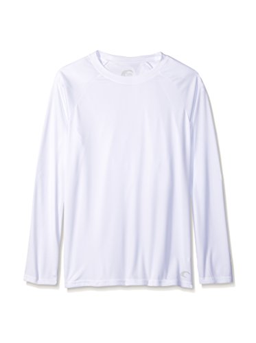 Teal Cove Men's Long Sleeve Swim Tee with 20+ UPF Protection