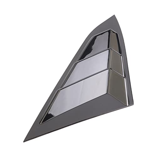 Longkees Window Louvers Air Scoop Shades Cover For 2016-2021 Civic (Gloss Black) #TOP7