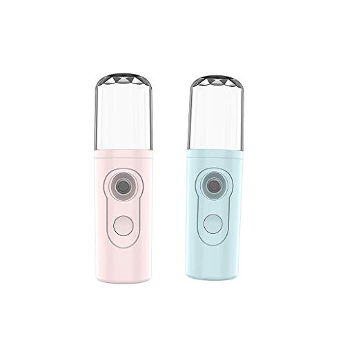 Preisvergleich Produktbild B Baosity 2x Mini Gesichtsbefeuchter USB Gesichtssprühmaschine Mister Salon Hautpflege