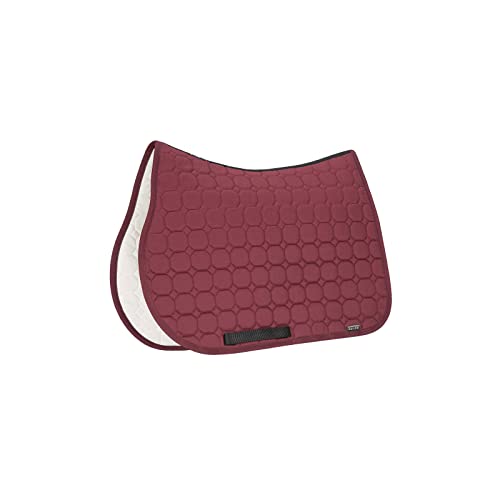 Equiline Octagon tapis de selle uni haut de gamme en coton respirant pour cavalier exigeant