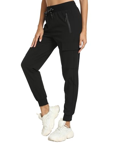 Kcutteyg Womens Water Resistant Hiking Pants with Pockets Quick Dry Soft Athletic Workout Joggers Pants for Camping Travel3