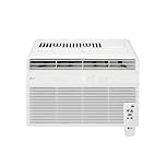 LG LW5025R Window Air Conditioner with Remote, Digital Control, Ultra-Quiet Compact-Size Cools 150 Sq.Ft. for Small Room, Washable Filter AC Unit Easy Installation, 115V, 5000 BTU, White