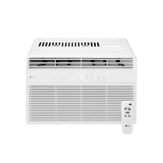 LG 5000 BTU Window Air Conditioner with Remote, Easy Button Control Ultra-Quiet Compact-size Cools 150 Sq.Ft. for Small Room, Washable Filter AC Unit Easy Installation White LW5025R