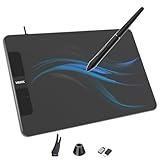 VEIKK Tablet de desenho VK640, tablet OSU de 6 x 4 polegadas com caneta sem bateria, tablet gráfico digital para Android, Windows, Mac, Chrome Linux, suporta função de inclinação, 6 teclas de atalho
