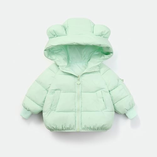 Toddler Zip up Hooded Down Jackets Plain Thick Warm Winter Outwear Puffer Coats Baby Boys Lightweight Windproof Coats4