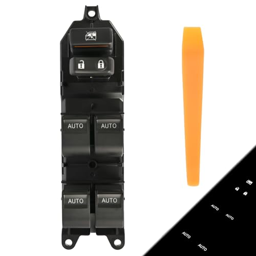 Magimaker 84820-0R040 Power Window Switch Control Panel Front Left Driver Side White LED Lighted Compatible with Toyota Tundra 2007-2021 Replace 848200R040 Master Window Switches