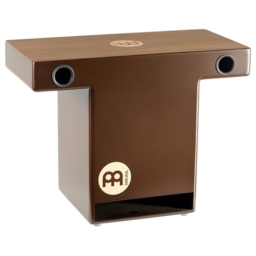 Meinl Slaptop Cajon Box Drum with Internal Snares and Forward Projecting Sound Ports - NOT MADE IN CHINA - Walnut Playing Surface, 2-YEAR WARRANTY (TOPCAJ2WN)
