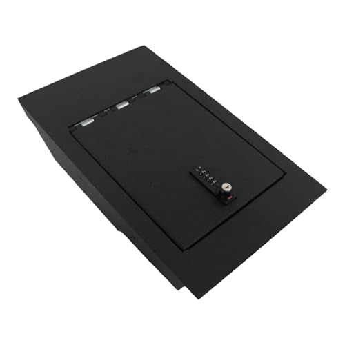 Underseat Console Safe Vault - KEREN Console Gun Safe Box Compatible with Ford F150 2015-2025, 4 Digit Combination Lock with Key