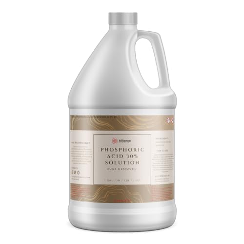 Phosphoric Acid 30% - 1 Gallon - Industrial-Grade Acidifier & Rust Remover - Effective Cleaning Agent & pH Adjuster