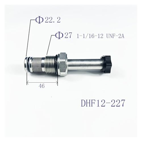 Valve à cartouche filetée DHF12-227 normalement ouverte pour circuit de fluide - 3