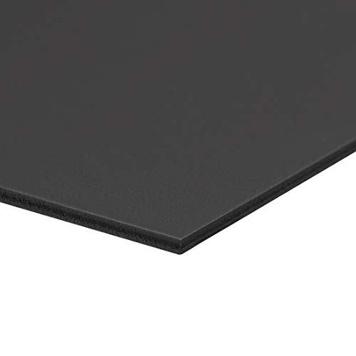 Image of uxcell PVC Foam Sheet 3mm (1 /8 Inch)-8 inch x 12 inch Black for Signage, Displays, Digital Screen Printing