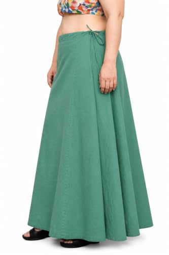 Image of CITIX Pure Cotton Petticoat for Woman Saree | Adujastable Drawstring Waist