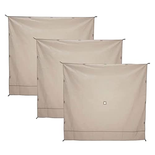 Gazelle Tents G5 5-Sided Pop Up Portable 4 Person Camping Tent Gazebo, Desert Sand And Portable Gazebo Screen Tent Wind Panels, Desert Sand (3 Pack) #TOP2