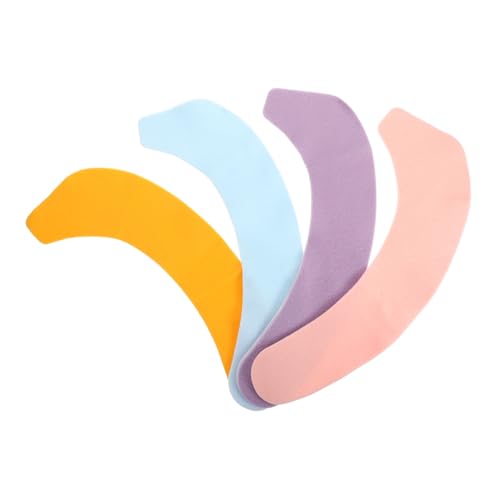 FRCOLOR Warm Winter Toilet Seat Covers 4 Pcs Thicken Seat Pads Adhesive Washable Reusable for Bathroom Home Commode