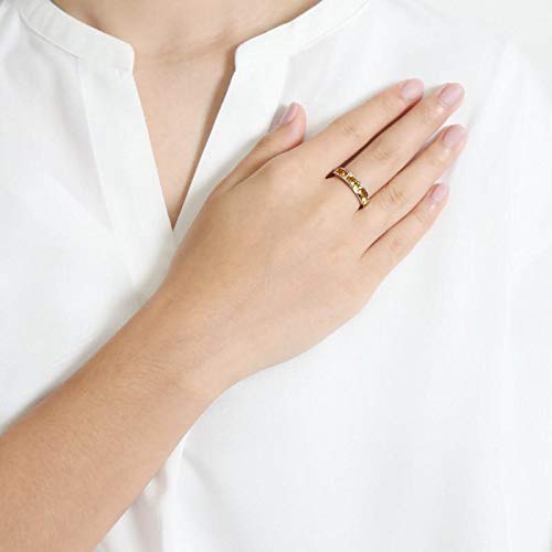 White Gold 9k Eight Square Citrine 3x3 mm Half Eternity Anniversary Ring Size 5, 6, 6.5, 6.75, 7.5, And 8.25 Contemporary Design For Women November Birthstone Promise Band3