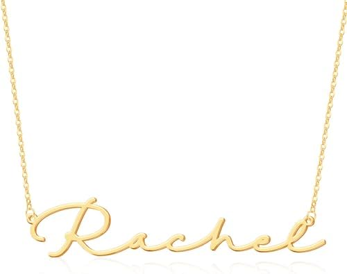personalized name necklace gold plated - personalized name necklace
