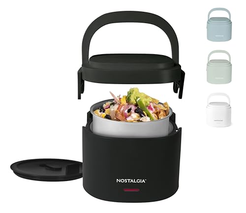 Nostalgia Portable 20-Ounce Electric Heated Lunch Box – Travel Si...