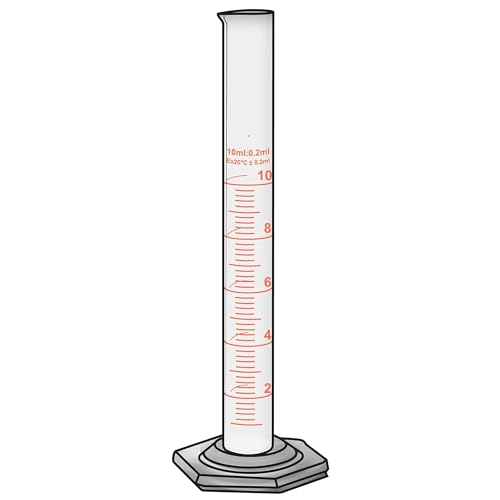 Cylindre gradué 500ml en verre de classe A haute précision ASTM E-1272